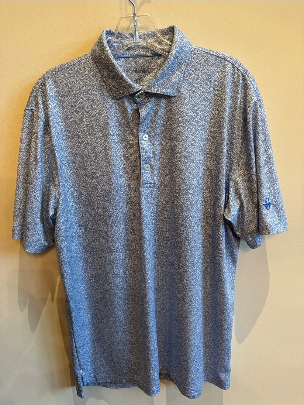 johnnie-O Heather Sky Blue Polo Shirt